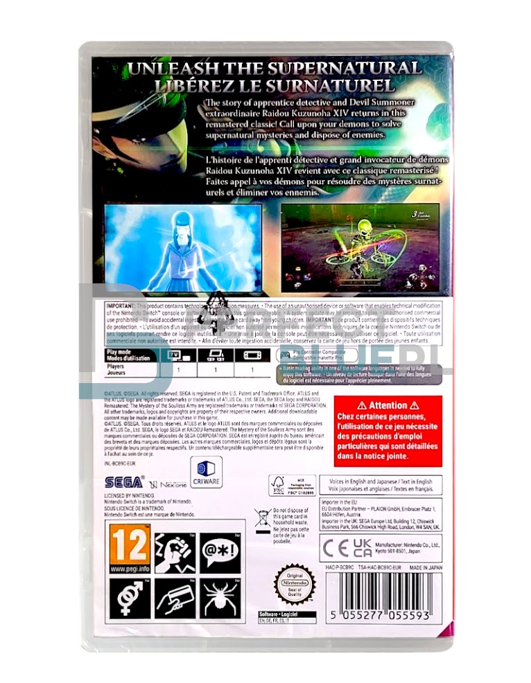 gra nintendo switch raidou remastered: the mystery of the soulless army