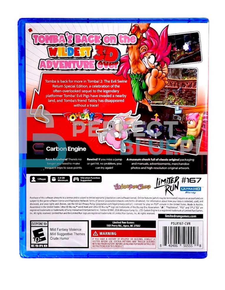 gra ps5 tomba! 2: the evil swine return special edition / limited run! / import usa