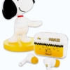 zestaw snoopy: stojak na słuchawki + słuchawki bezprzewodowe douszne