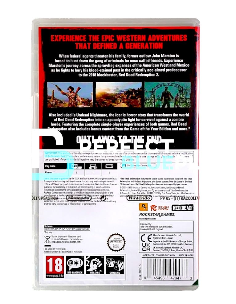 gra nintendo switch red dead redemption / eng