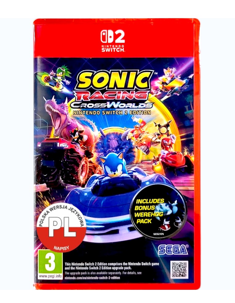 gra nintendo switch 2 sonic racing: crossworlds + dlc