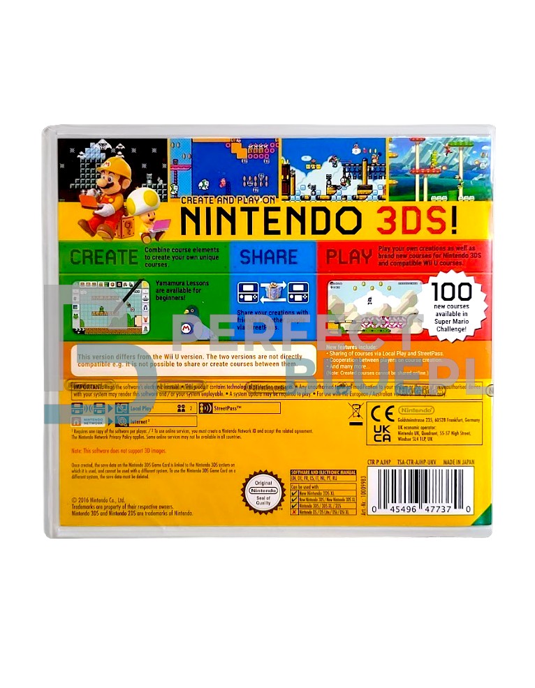gra nintendo 3ds / 2ds super mario maker / en