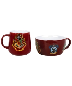 zestaw Śniadaniowy: kubek + miska / harry potter / domy hogwartu