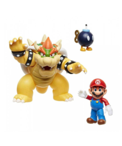 gadżet 3 ruchome figurki: super mario, bowser oraz bob omb