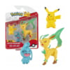 gadżet 3 minifigurki pokemon: pikachu + wynaut + leafeon