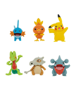 gadżet 6 minifigurek pokemon / battle figure multi pack