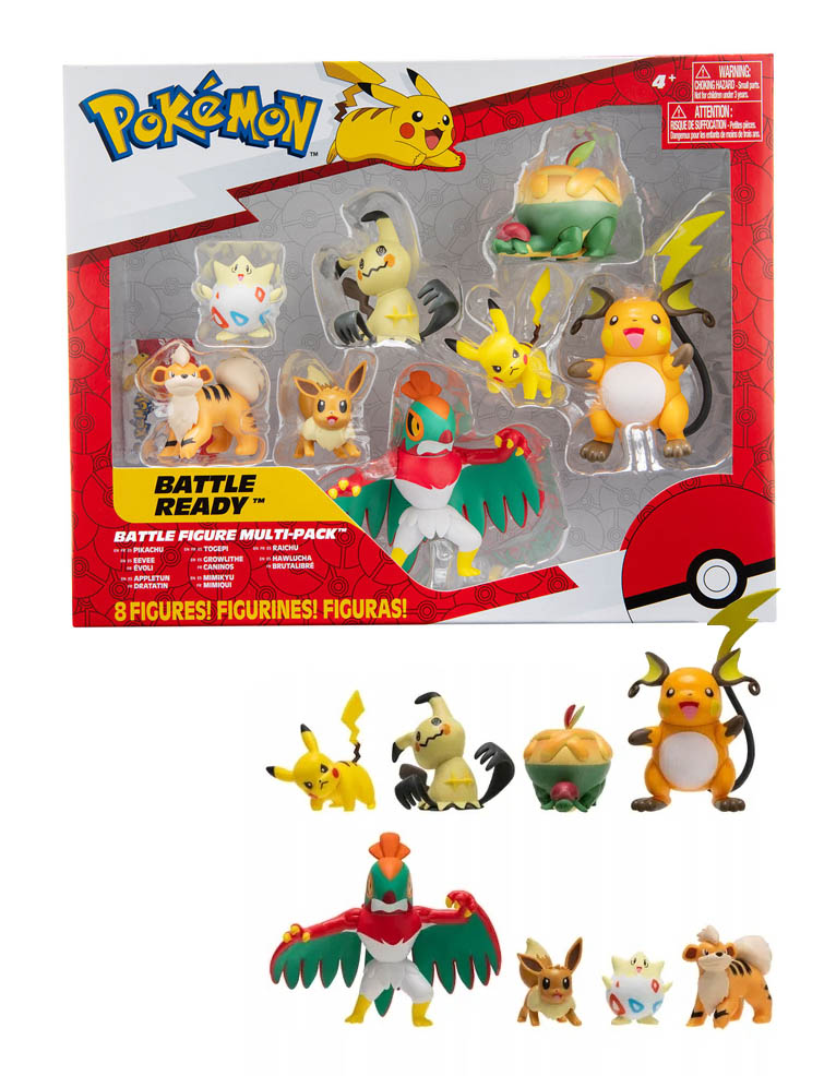 8 minifigurek pokemon / battle figure multi pack