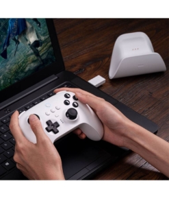8bitdo pad / ultimate bluetooth controller / bezprzewodowy / pc / nintendo switch / biały / podstawka w zestawie