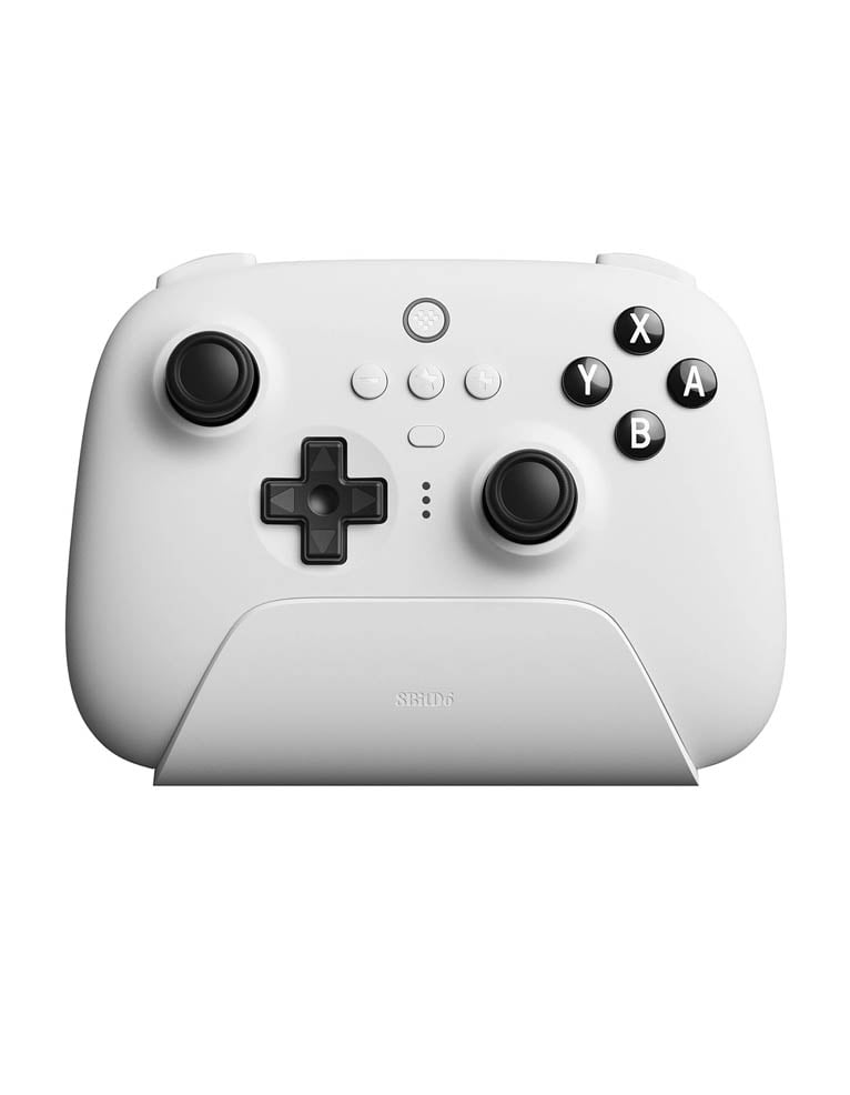 8bitdo pad / ultimate bluetooth controller / bezprzewodowy / pc / nintendo switch / biały / podstawka w zestawie