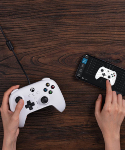 8bitdo pad ultimate wired controller / przewodowy / xbox one, xbox series x / s, pc / biały