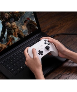 8bitdo pad / ultimate wired controller / przewodowy / pc / nintendo switch / biały
