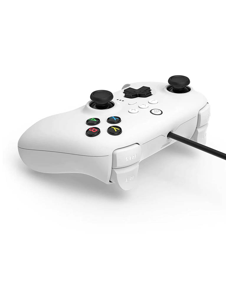 8bitdo pad / ultimate wired controller / przewodowy / pc / nintendo switch / biały