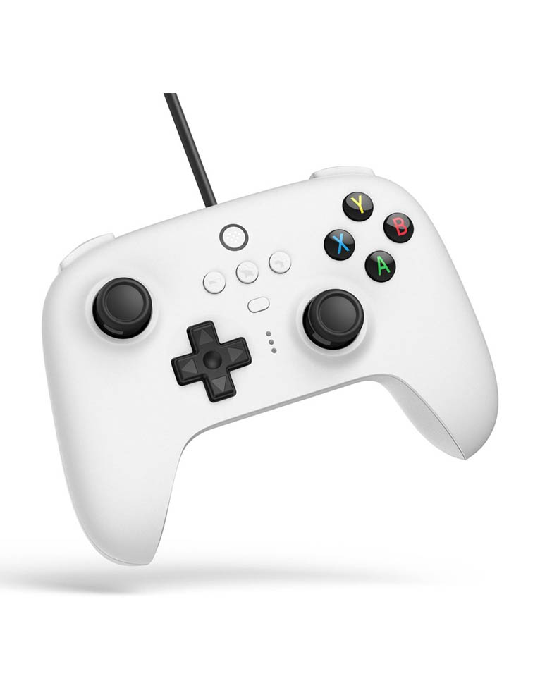 8bitdo pad / ultimate wired controller / przewodowy / pc / nintendo switch / biały
