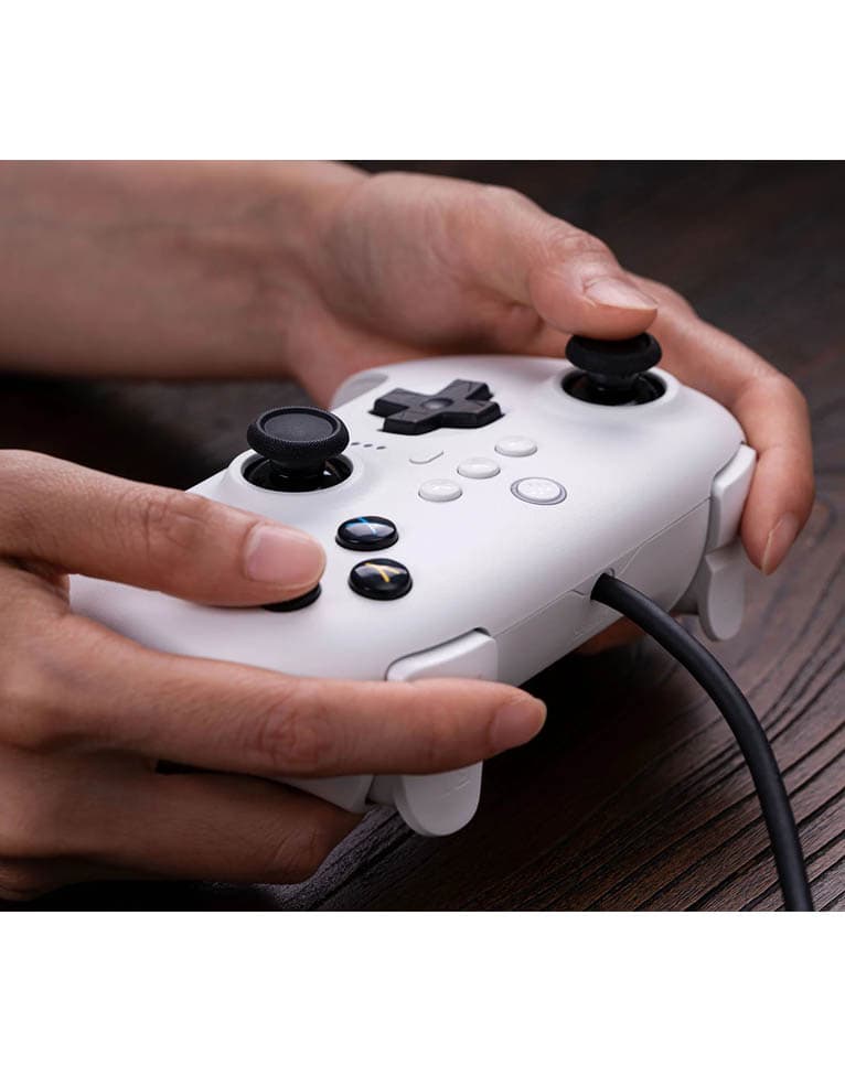 8bitdo pad / ultimate wired controller / przewodowy / pc / nintendo switch / biały