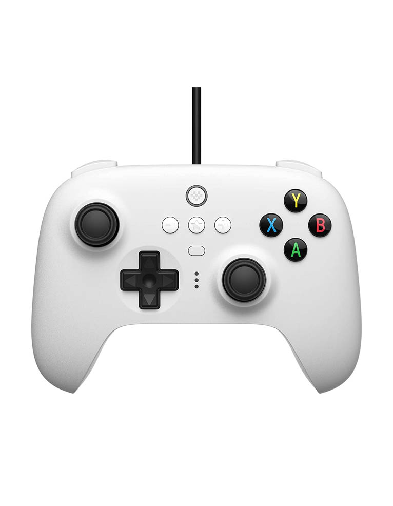 8bitdo pad / ultimate wired controller / przewodowy / pc / nintendo switch / biały