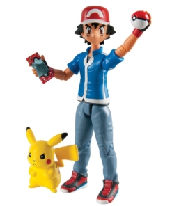 gadżet figurka akcji pokemon ash + pikachu.