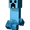 gadżet duża ruchoma figurka minecraft charged creeper / naładowany creeper 22cm