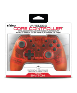 nyko bezprzewodowy kontroler / pro controller / nintendo switch, pc / czerwony