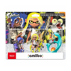 figurki amiibo splatoon 3 / 3 figurki: octoling (blue) / inkling (yellow) / smallfry