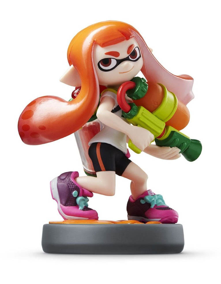 figurka amiibo splatoon inkling girl (pomarańczowa)