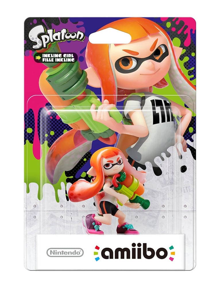 figurka amiibo splatoon inkling girl (pomarańczowa)