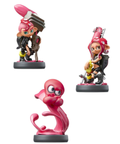 figurka amiibo splatoon / 3 pack octoling boy / octopus / girl (pink)