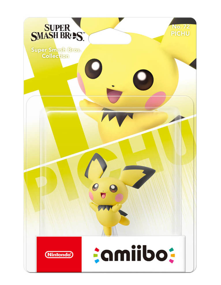 figurka amiibo super smash bros. collection pichu no. 72.