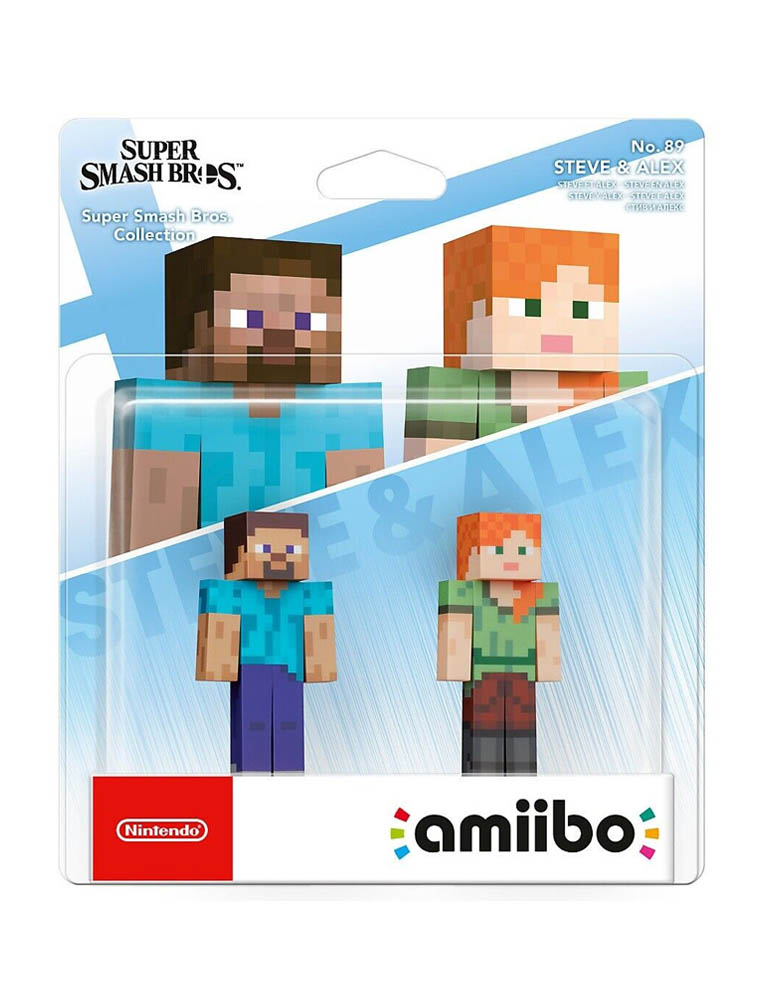 figurka amiibo / super smash bros. collection / steve & alex / no. 89