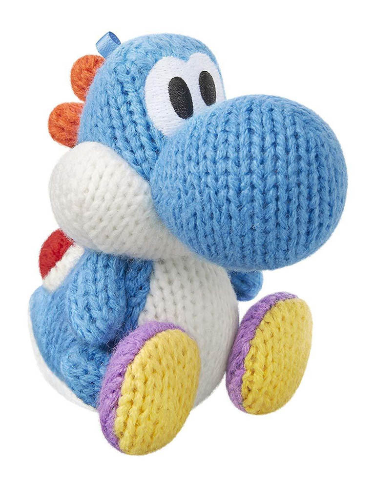 figurka amiibo / yoshi's woolly world / yoshi light blue / jasny niebieski