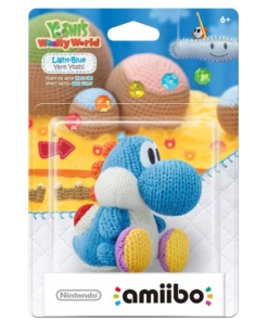 figurka amiibo / yoshi's woolly world / yoshi light blue / jasny niebieski