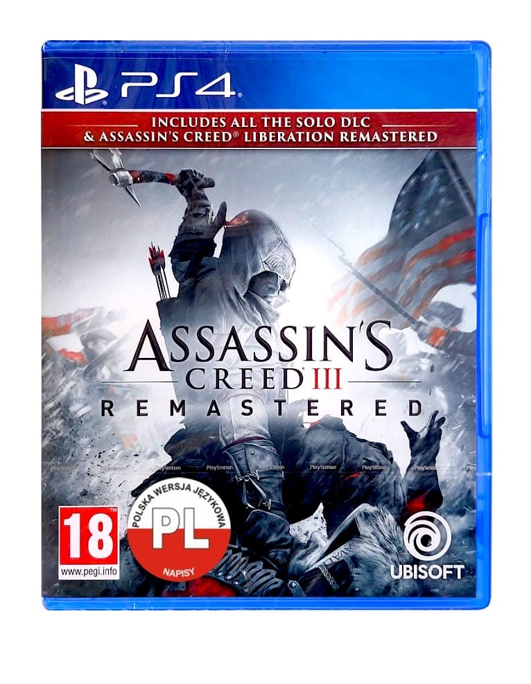 gra ps4 / ps5 assassins creed iii remastered + assassins creed liberation remastered (kopia)