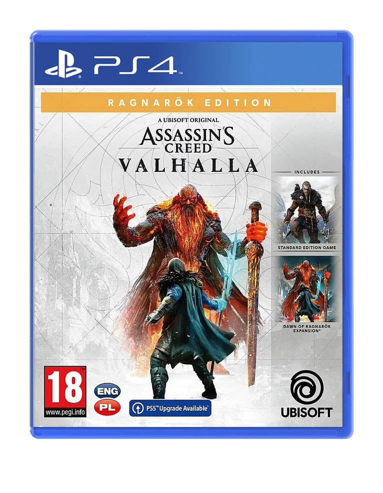 gra ps4 / + ps5 upgrade / assassin's creed: valhalla / edycja ragnarok / pl