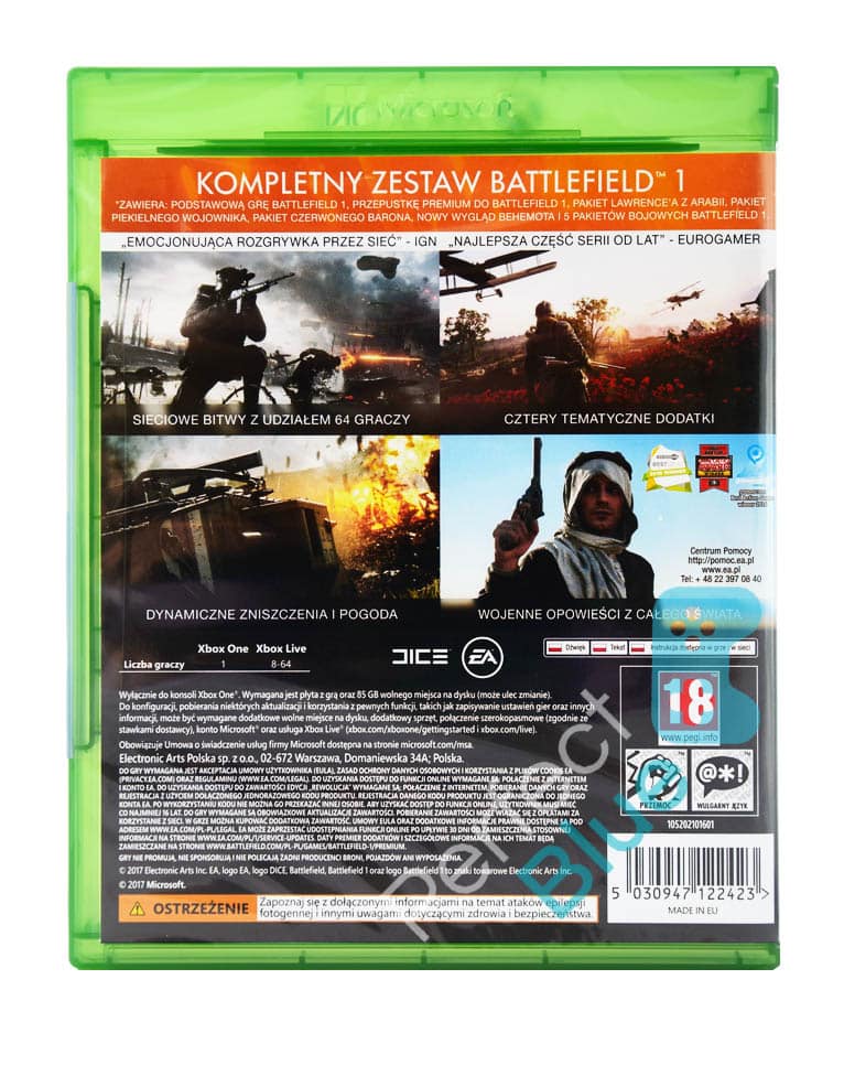 gra xbox one battlefield 1 rewolucja.