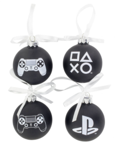 gadżet szklane bombki na choinkę / playstation