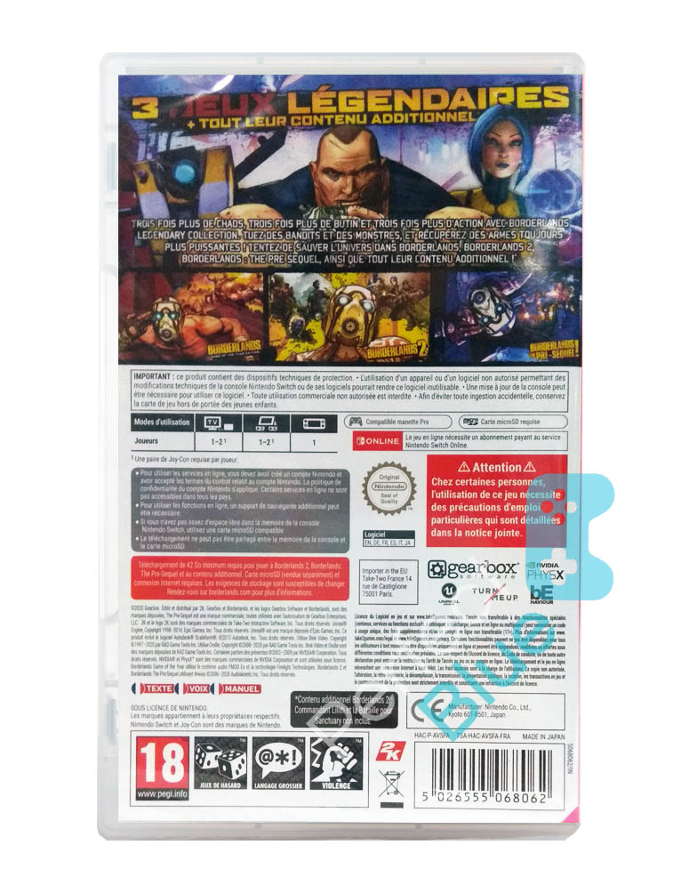 gra nintendo switch borderlands: legendary collection