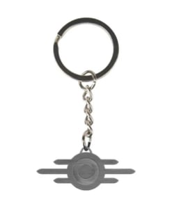 gadżet metalowy brelok fallout vault tec