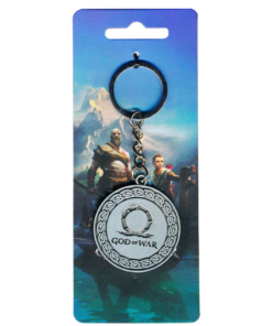 gadżet metalowy brelok god of war.