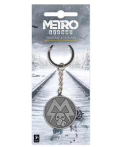 gadżet metalowy brelok metro exodus logo spartan