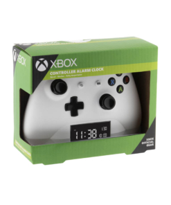 gadżet zegar z budzikiem w kształcie kontrolera xbox / biały
