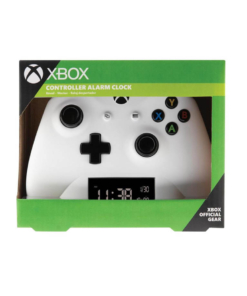 gadżet zegar z budzikiem w kształcie kontrolera xbox / biały