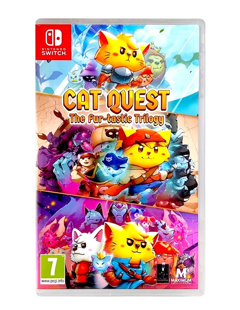 gra nintendo switch cat quest the fur tastic trilogy