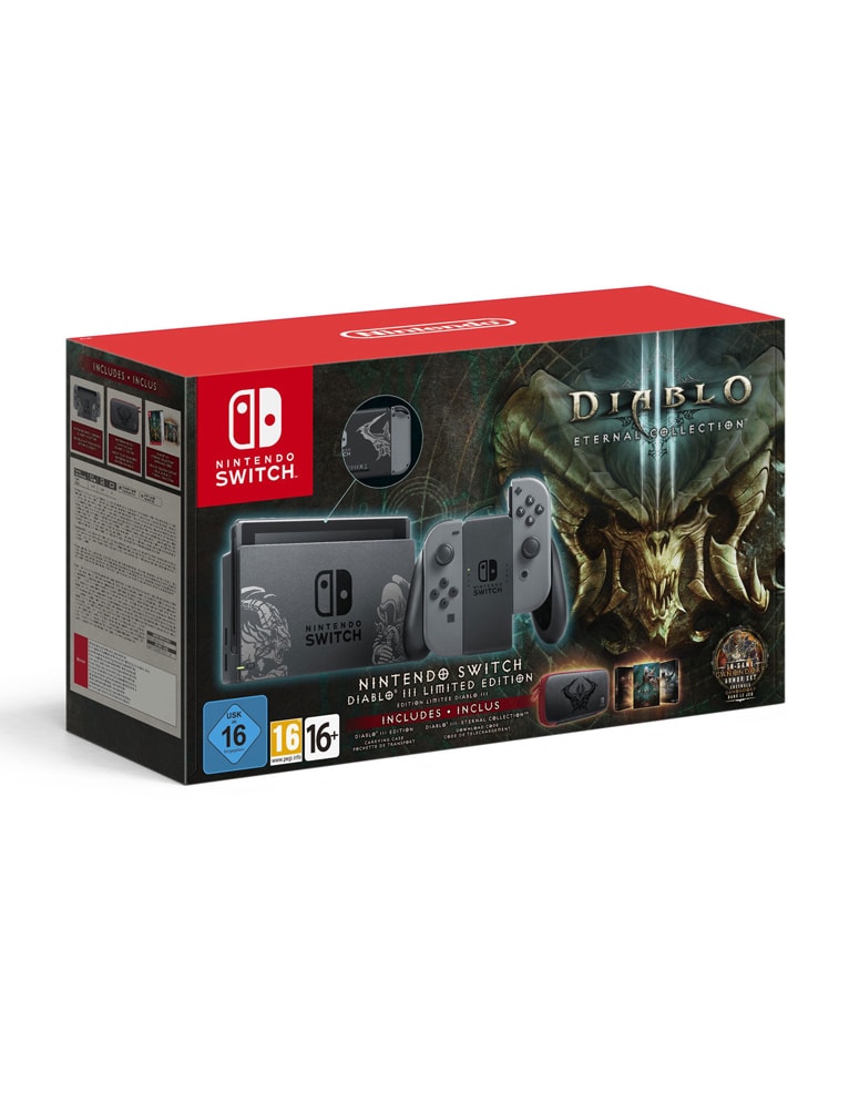 konsola nintendo switch diablo iii limited edition + pokrowiec.