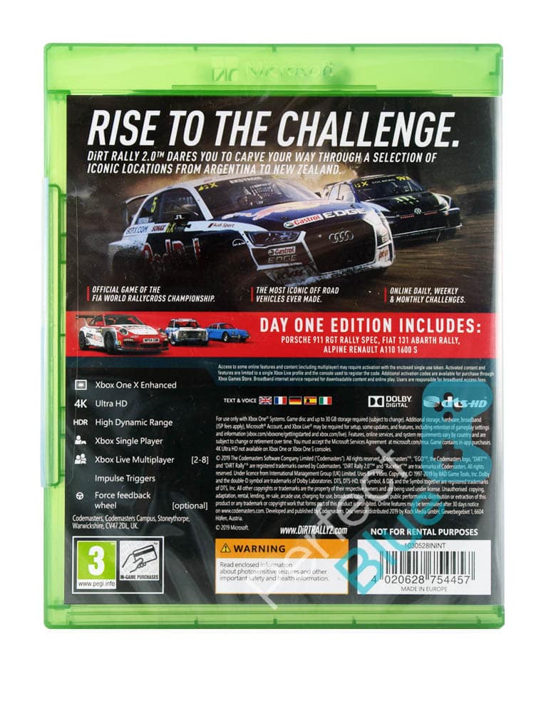 gra xbox one dirt rally 2.0 pl / edycja day one.