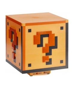 gadżet duża lampka nintendo super mario bros. question block / 18,5 cm