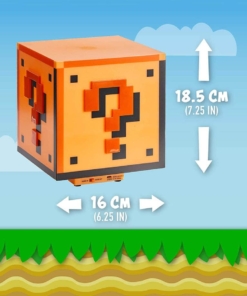 gadżet duża lampka nintendo super mario bros. question block / 18,5 cm