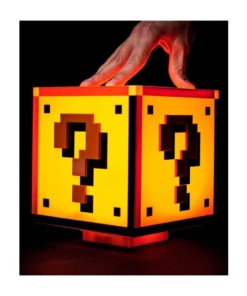 gadżet duża lampka nintendo super mario bros. question block / 18,5 cm