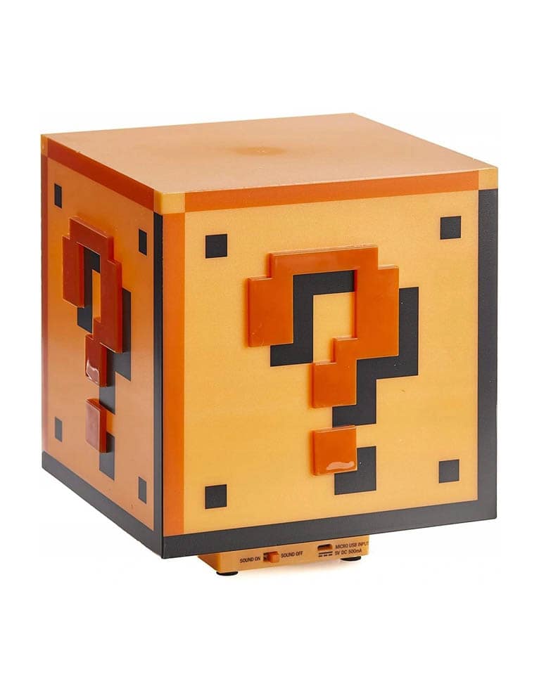 gadżet duża lampka nintendo super mario bros. question block / 18,5 cm