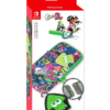 hori etui pokrowiec nintendo switch splatoon 2 + nakładki na analogi + etui na kartridże
