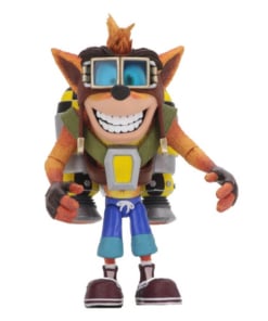 figurka deluxe crash bandicoot z jetpackiem / action figure / 17 cm