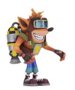 figurka deluxe crash bandicoot z jetpackiem / action figure / 17 cm